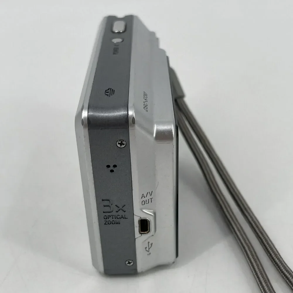 Sony Cyber-shot DSC-S730 Digital Camera 7.2MP Silver Manual Case USB Cable WORKS